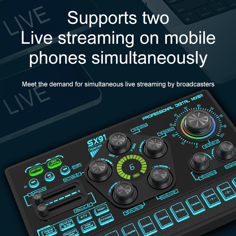 SX91 48V Audio Mixer with Voic - Audio Music Dj review and price